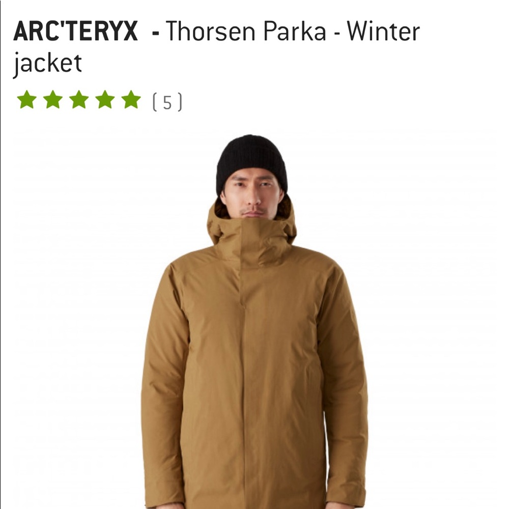Arcteryx Thorsen Parka - Men’s - Small - Heiroglyph ( Tan )